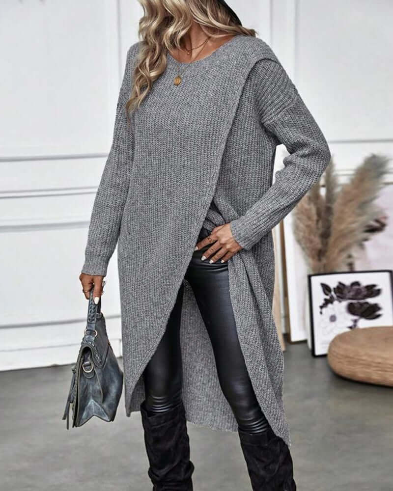 Women's Solid Midi Dress: Everyday Elegance