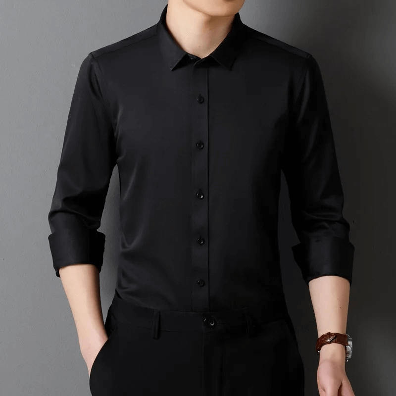 Men's Slim Fit Formal Long-Sleeve Shirt