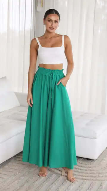 Women's Loose-Fit Drawstring Trousers: Summer Comfort