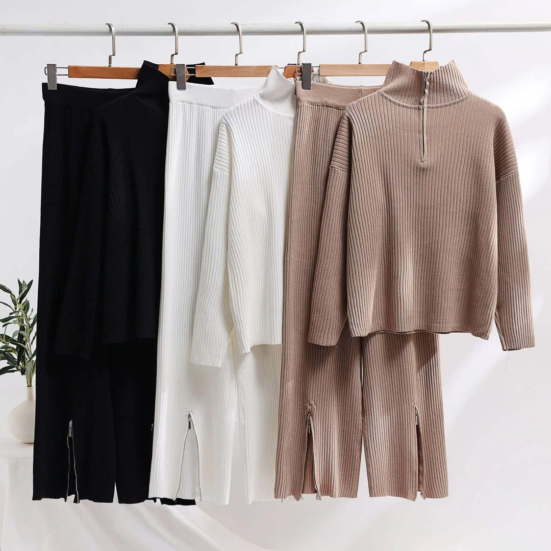 Women's Cozy Knit Sweater and Pants Lounge Set