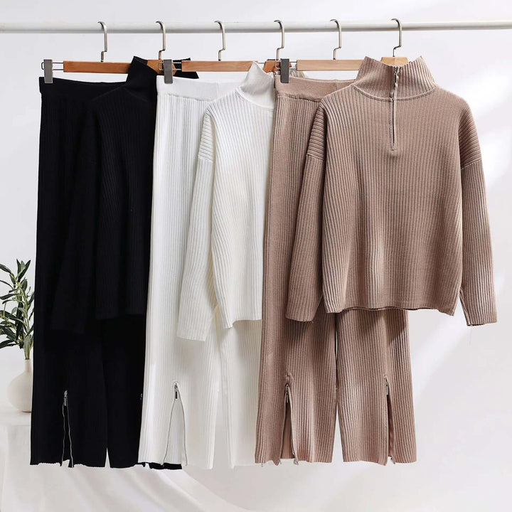 Women's Cozy Knit Sweater and Pants Lounge Set