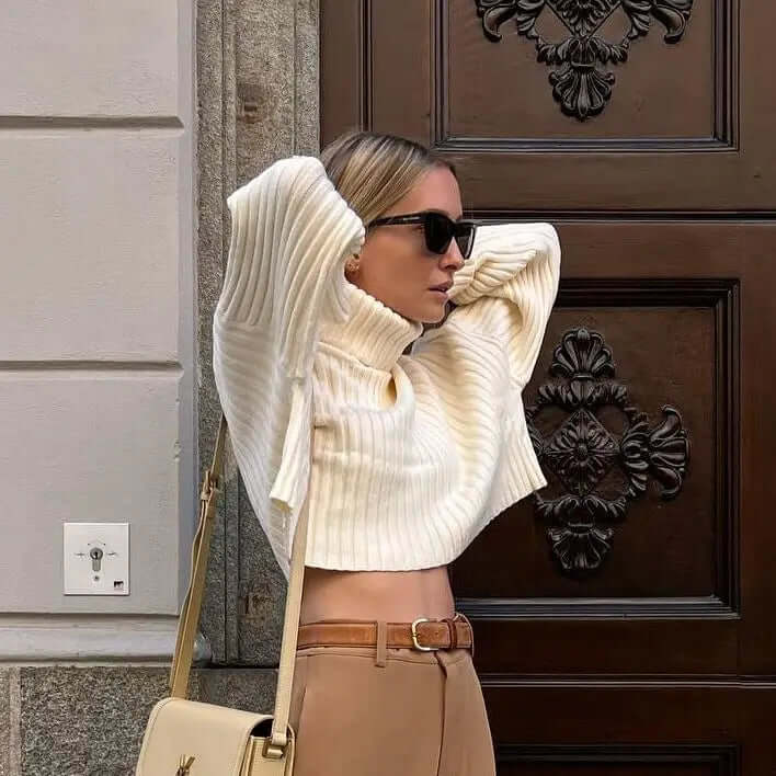 Women's Long Sleeve Pullover Sweater - Winter Warmth & Style