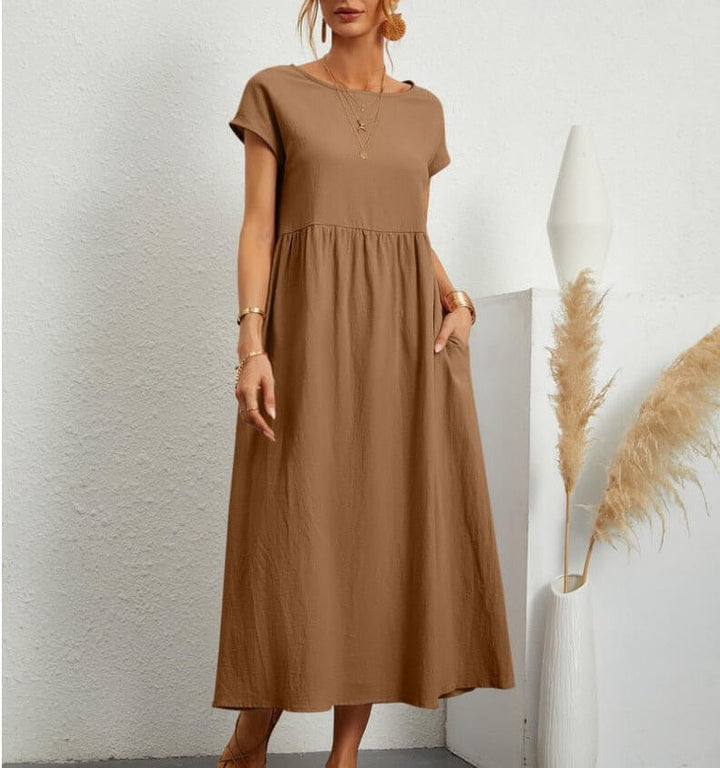 Women's Casual Sleeveless Midi Summer Dress
