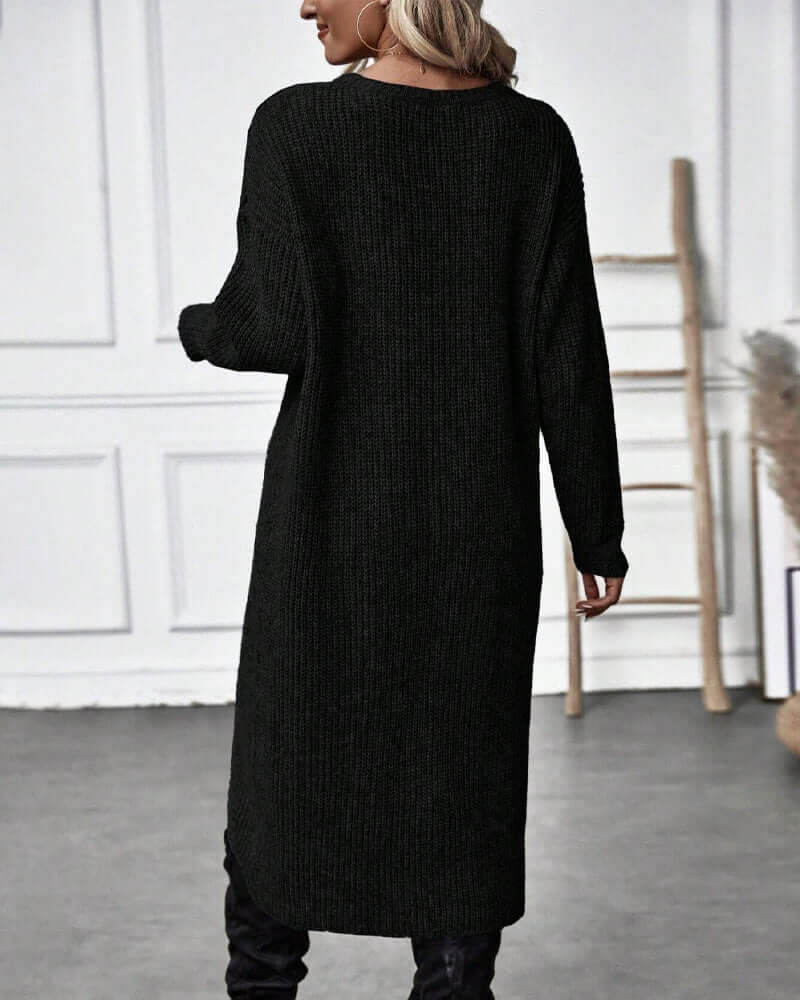 Women's Solid Midi Dress: Everyday Elegance