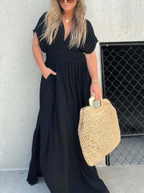 Women's Sleeveless Summer Dress: Casual Round Neck