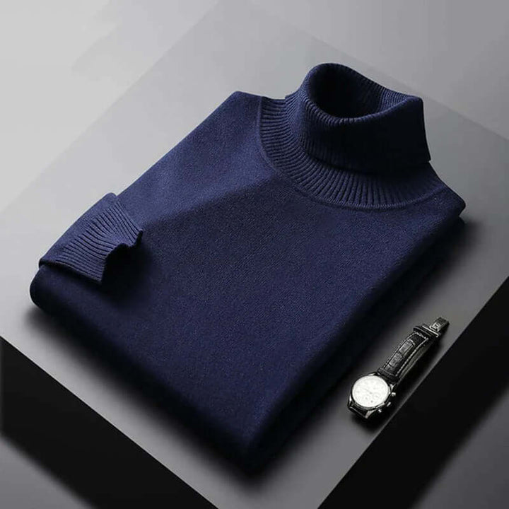 Men's Slim-Fit Knitted Turtleneck Sweater