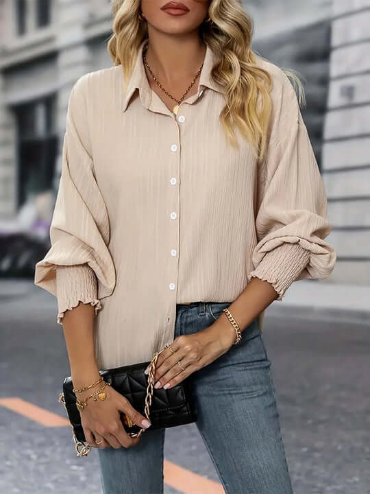 Women's Minimalist Ruffled Shirt