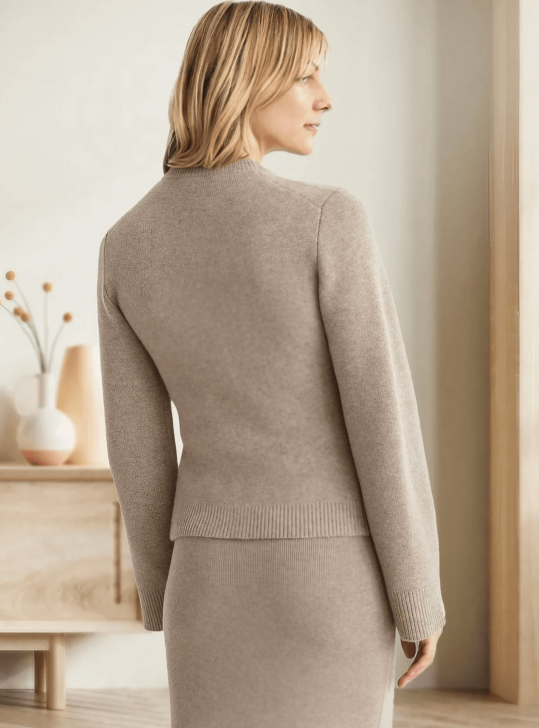 Women's Long Flare Sleeve Knit Sweater