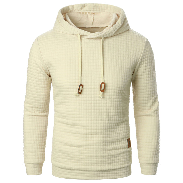 Men's Casual Check Hoodie Sweatshirt