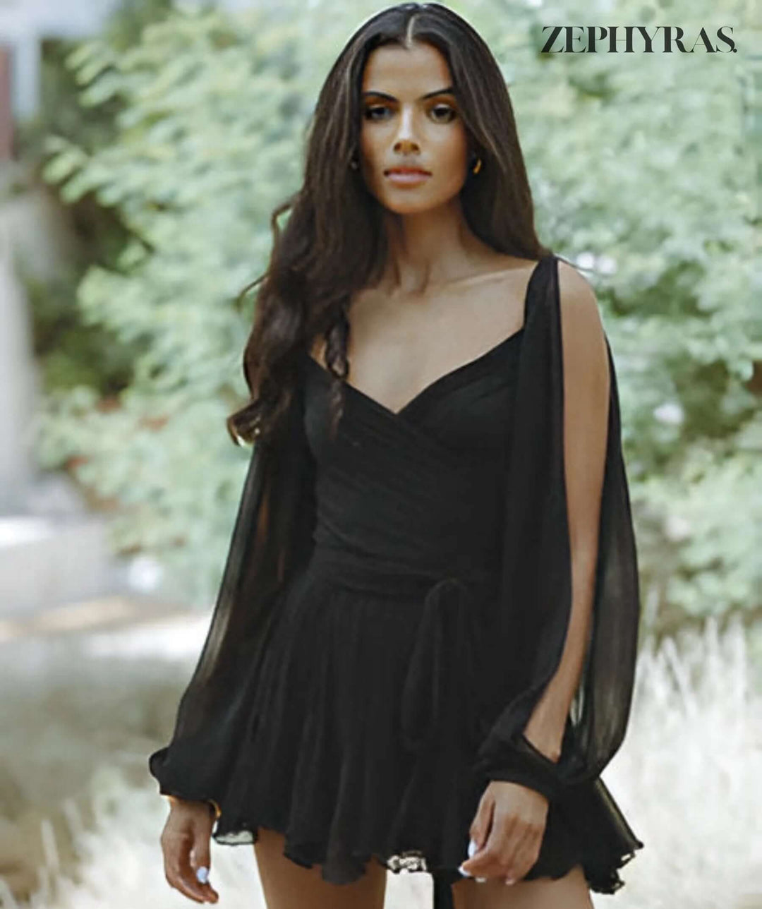 Elegant Summer Open-Sleeve Women's Dress