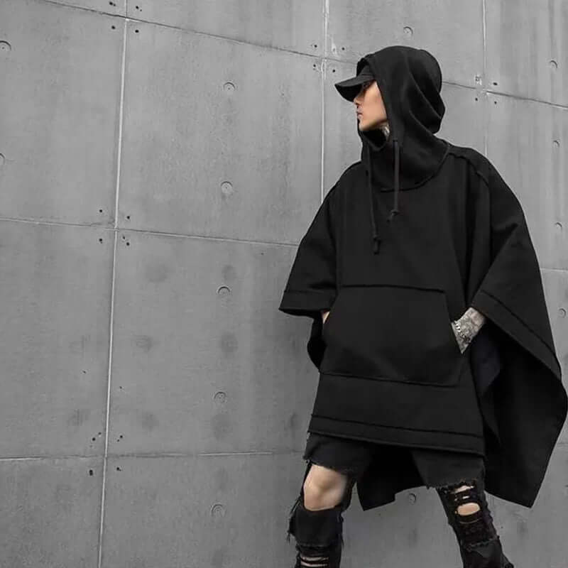Men's Oversized Poncho Hoodie: Soft, Comfortable Sweatshirt