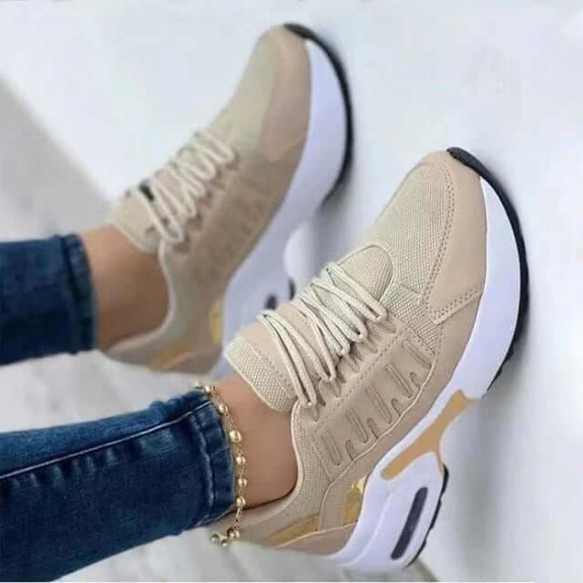 Women's Breathable Lace-Up Casual Sneakers