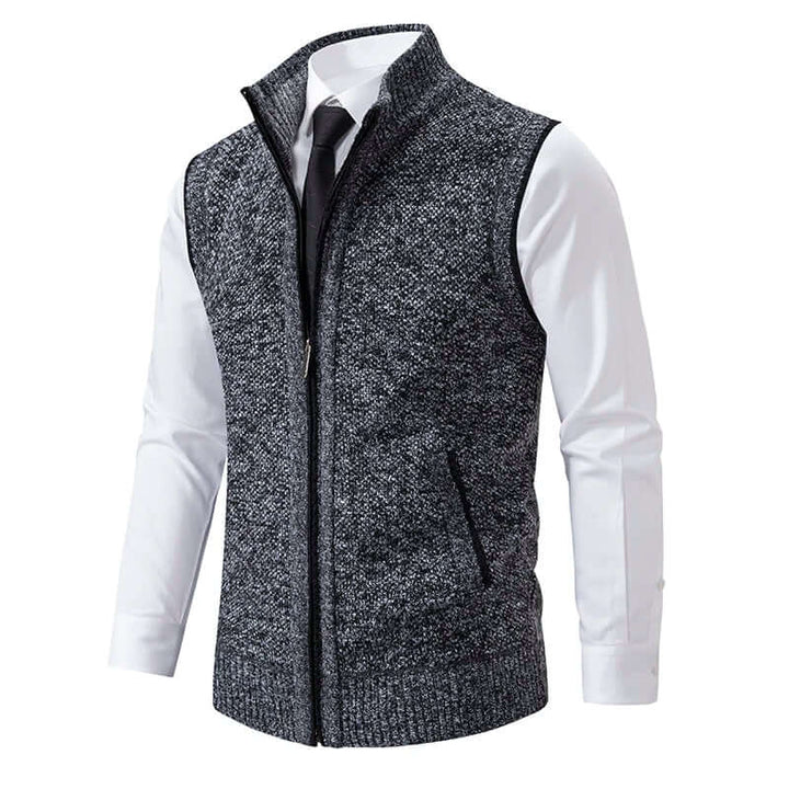Men's Knitted Casual Cardigan with Pockets