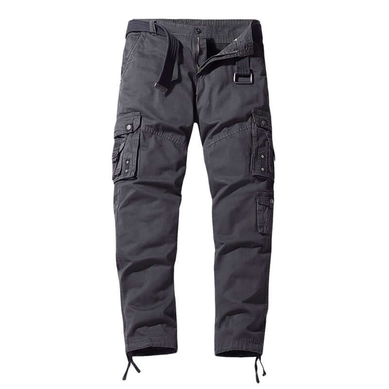 Men's Relaxed-Fit Cargo Trousers with Multiple Pockets