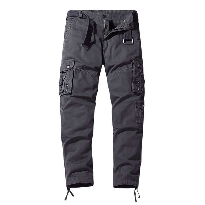 Men's Relaxed-Fit Cargo Trousers with Multiple Pockets