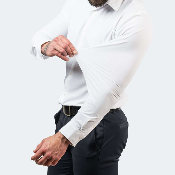 Men's Wrinkle-Free Stretch Shirt: Breathable Comfort