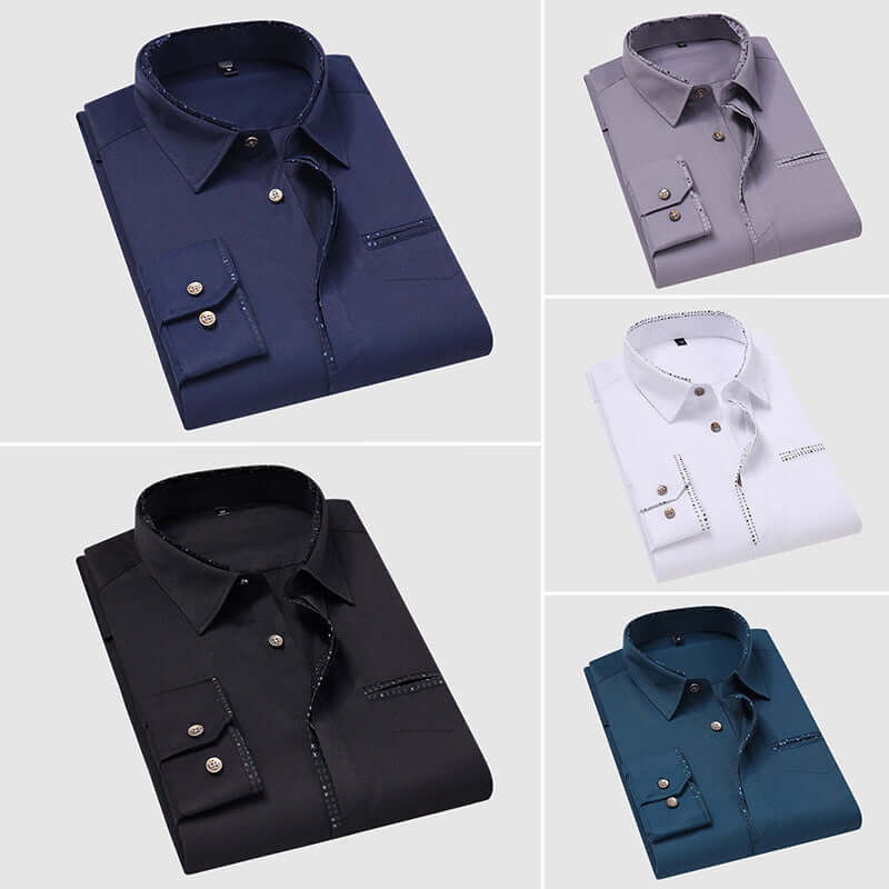 Men's Relaxed-Fit Long-Sleeve Shirt