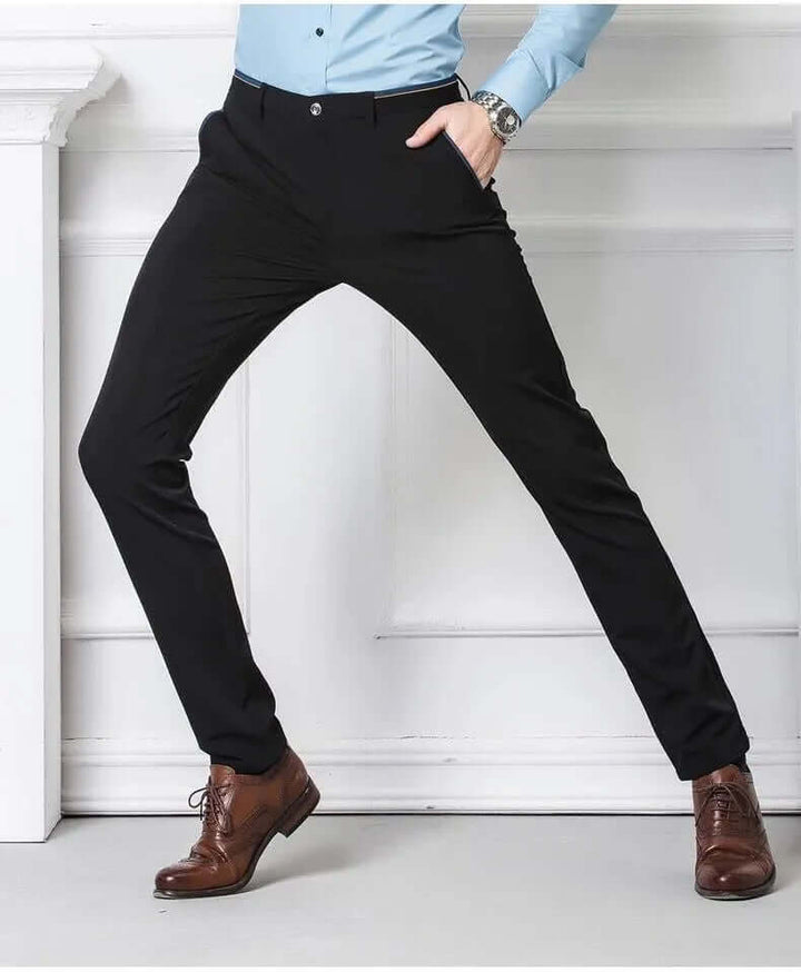 Men's Slim Fit Dress Trousers: Tailored Formal Wear