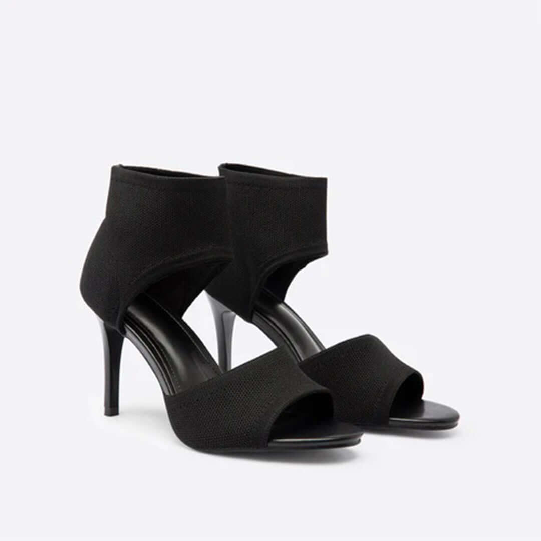 Women's Open-Toe Stiletto Sandals with Ankle Cuff