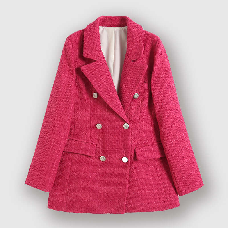 Women's Textured Double-Breasted Blazer