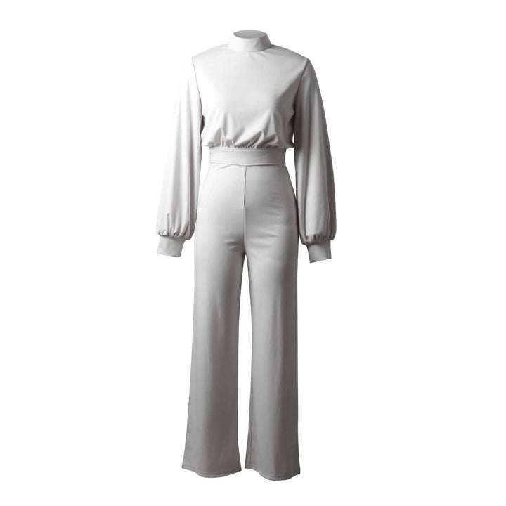 Women's Slim-Fit High Neck Jumpsuit