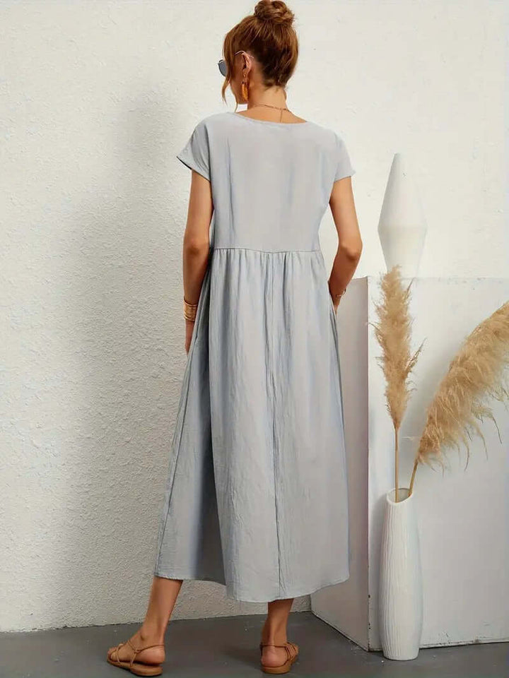 Summer Sleeveless Dress & Handbag Set for Women
