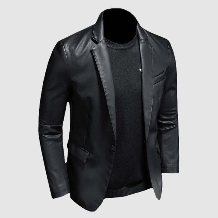 Men's Genuine Leather Jacket: Raw & Refined Style