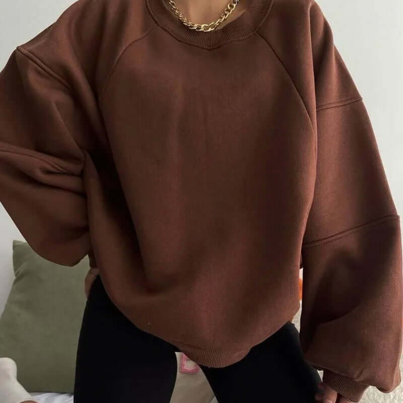 Women's Relaxed Fit Long Sleeve Sweater