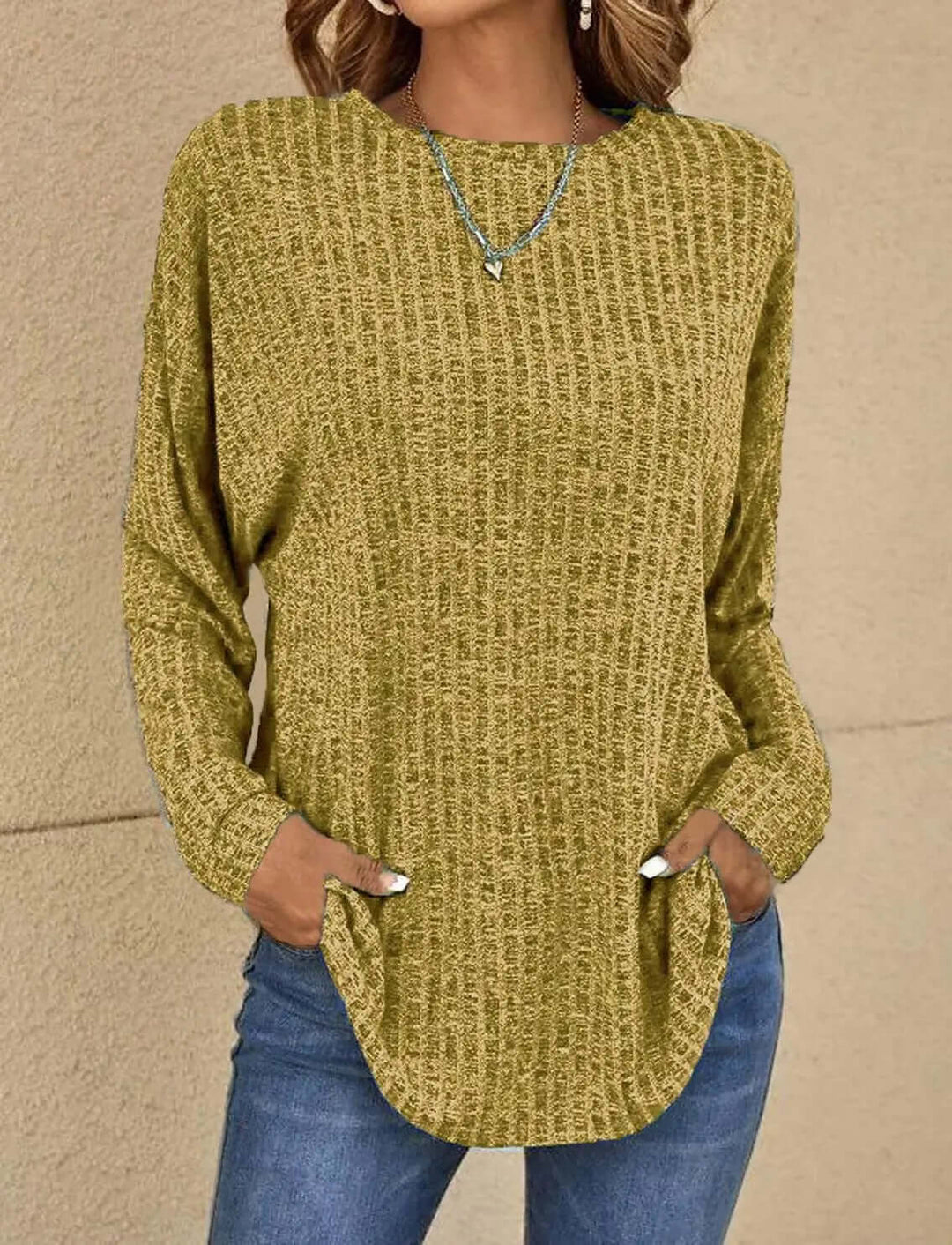 Women's Casual Knitted Stretchy Top