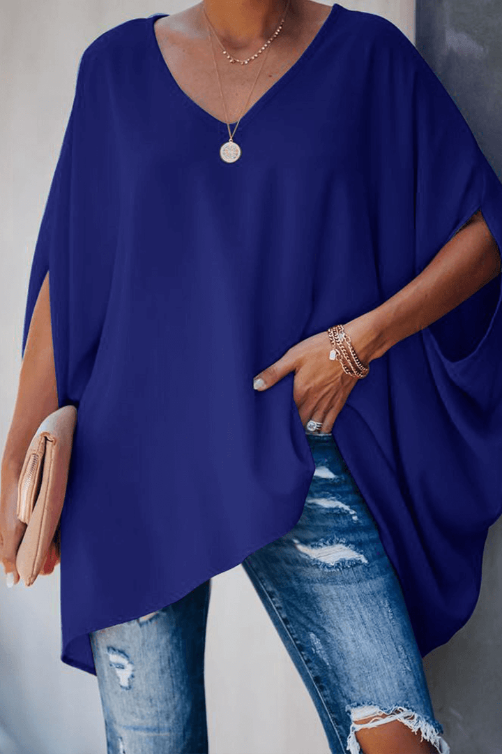 Women's Casual V-Neck T-Shirt: Relaxed Fit, Soft & Breathable