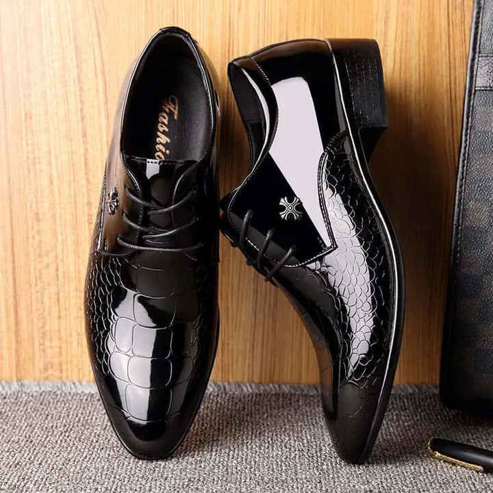 Men's Classic Oxford Leather Shoes - Formal Business Style