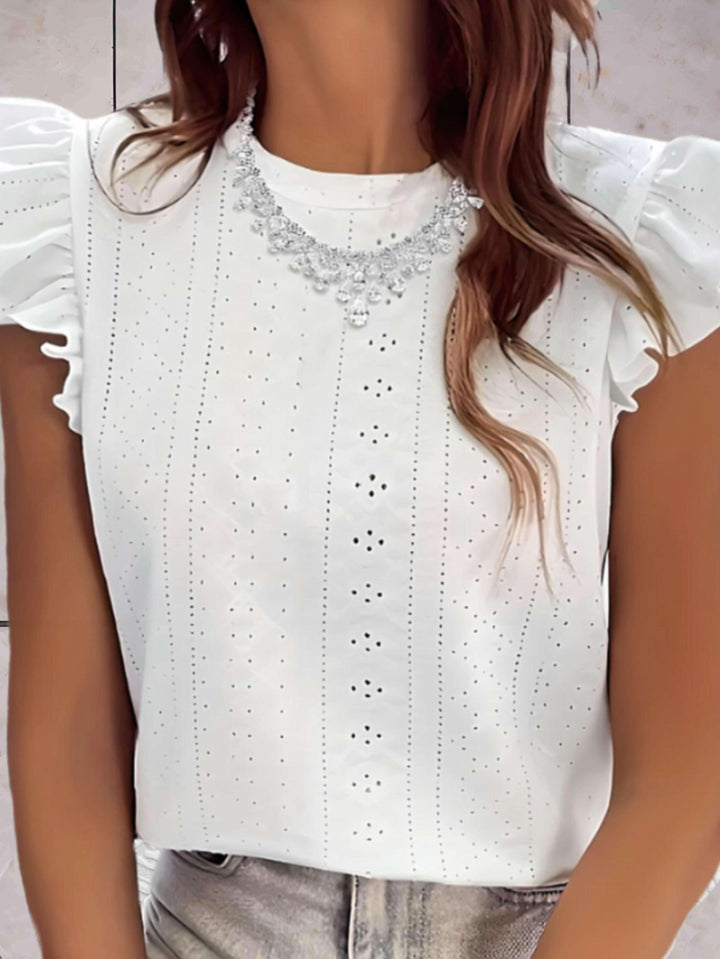 Women's Sleeveless Ruffled Casual Top