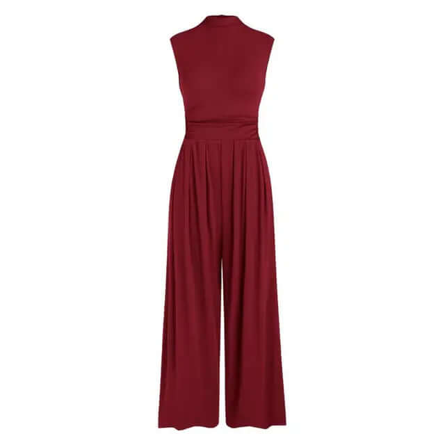 Elegant Women's Wide-Leg Formal Jumpsuit