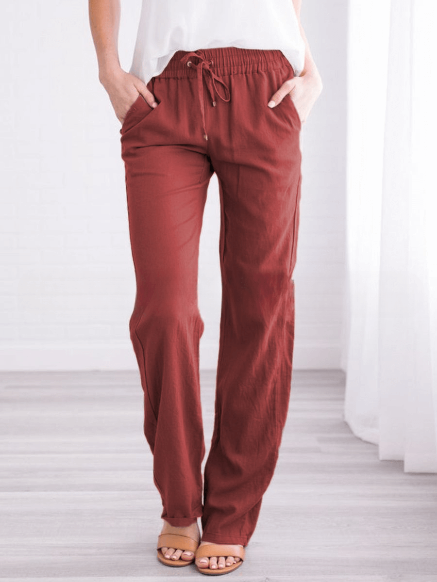 Women's Wide-Leg Drawstring Pants