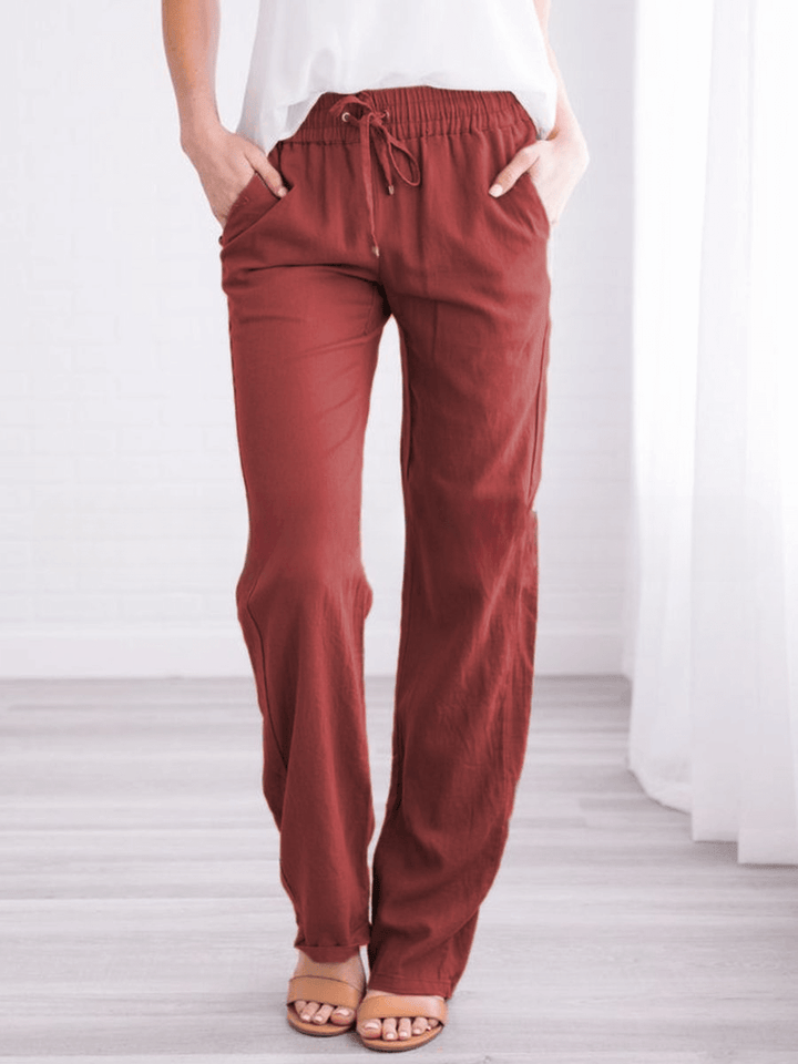Women's Wide-Leg Drawstring Pants