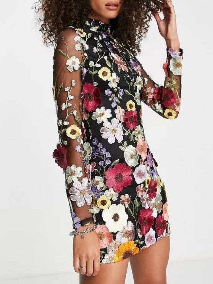 3D Floral Dress: Elegant Sustainable Design