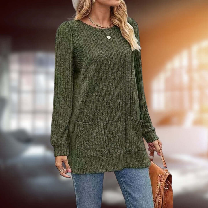 Women's Relaxed-Fit Round Neck Jumper