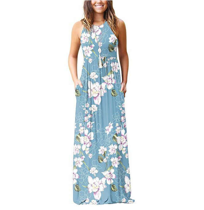 Floral Cotton Midi Dress: Breathable & Elegant