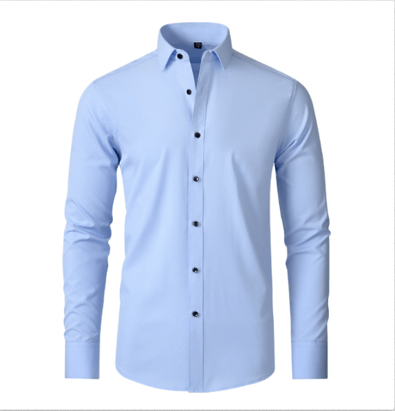 Men's Wrinkle-Free Stretch Shirt: Breathable Comfort