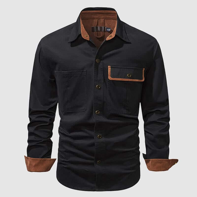 Men's Classic Cotton Long Sleeve Shirt