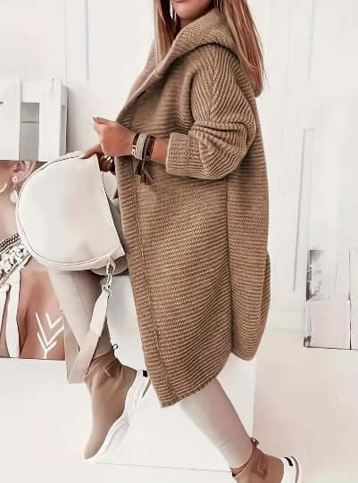 Women's Relaxed Hooded Long Sleeve Cardigan
