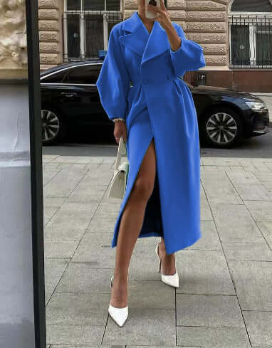 Women's Long Lantern Sleeve Coat