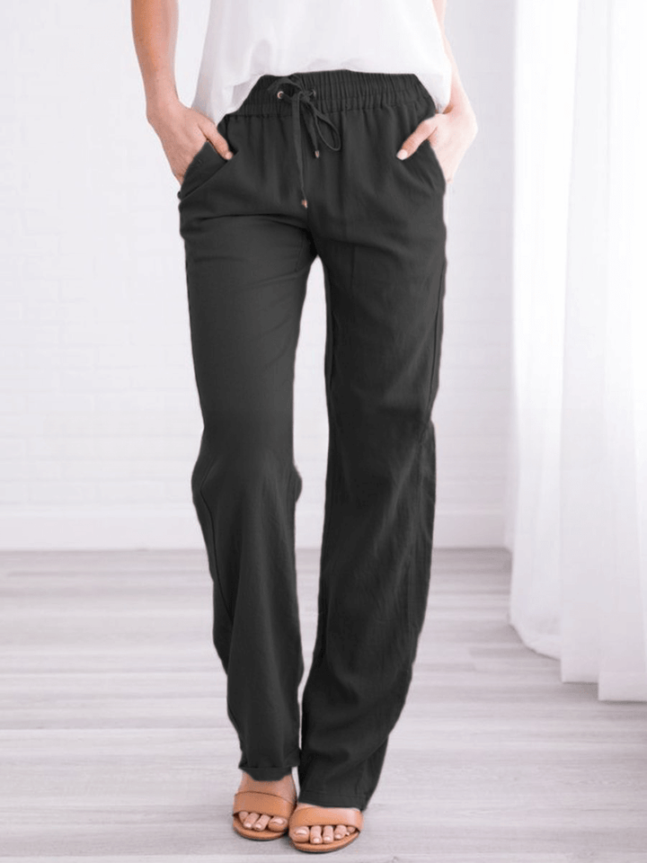 Women's Wide-Leg Drawstring Pants
