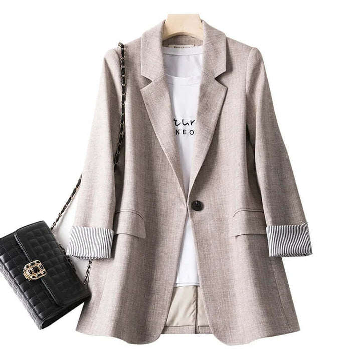 Women's Long Sleeve Casual Blazer: Tailored Fit, Versatile Style