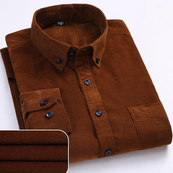 Men's Long-Sleeve Corduroy Shirt