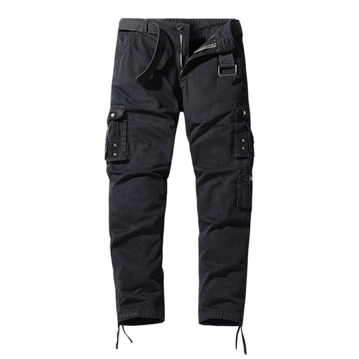 Men's Relaxed-Fit Cargo Trousers with Multiple Pockets