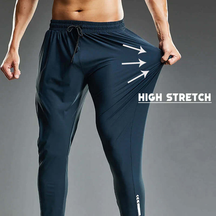 Men's Slim Fit Joggers: Tapered Leg, Elastic Waist, Side Pockets