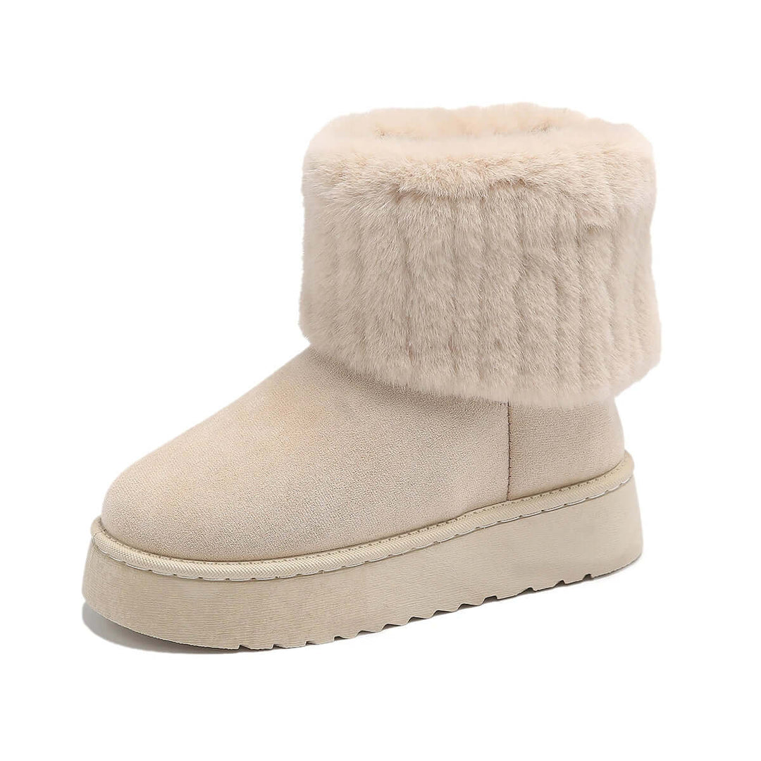 Women's Luxurious Fur-Lined Winter Boots