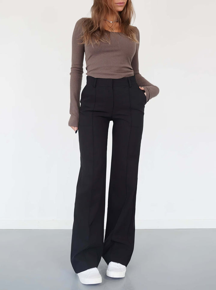 Women's Wide Leg Summer Trousers - Relaxed Fit