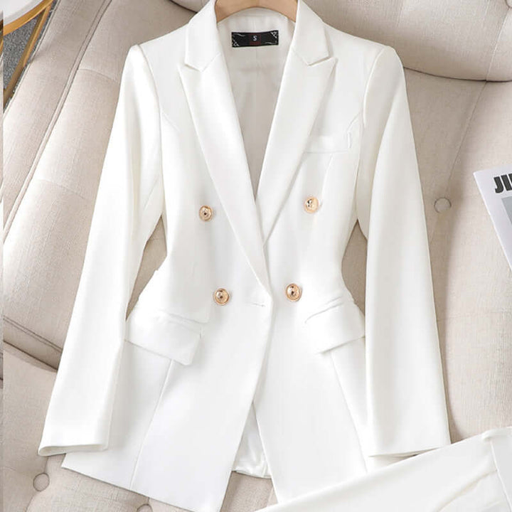 Women's Double-Breasted Blazer: Stylish & Versatile Outerwear
